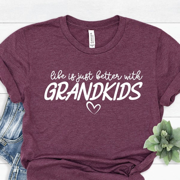 Life is just Better with Grandkids Shirt, Mother's Day Shirt, Gift For Grandma, Cute Grandma Shirt, Grandma Life Shirt,