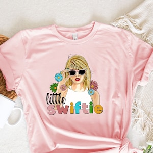 Little Swiftie Shirt,Flower Taylor Girls Shirt,First Concert Outfits,Retro Floral Little Swiftie Shirt