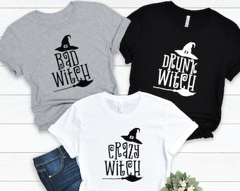 Halloween Witch Shirts, Matching Halloween Shirt, Witch Shirt, Witch Gift, Halloween Girls Group Shirts, Halloween Party Shirt, Matching Set