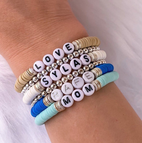 Name bracelets for best sale mom