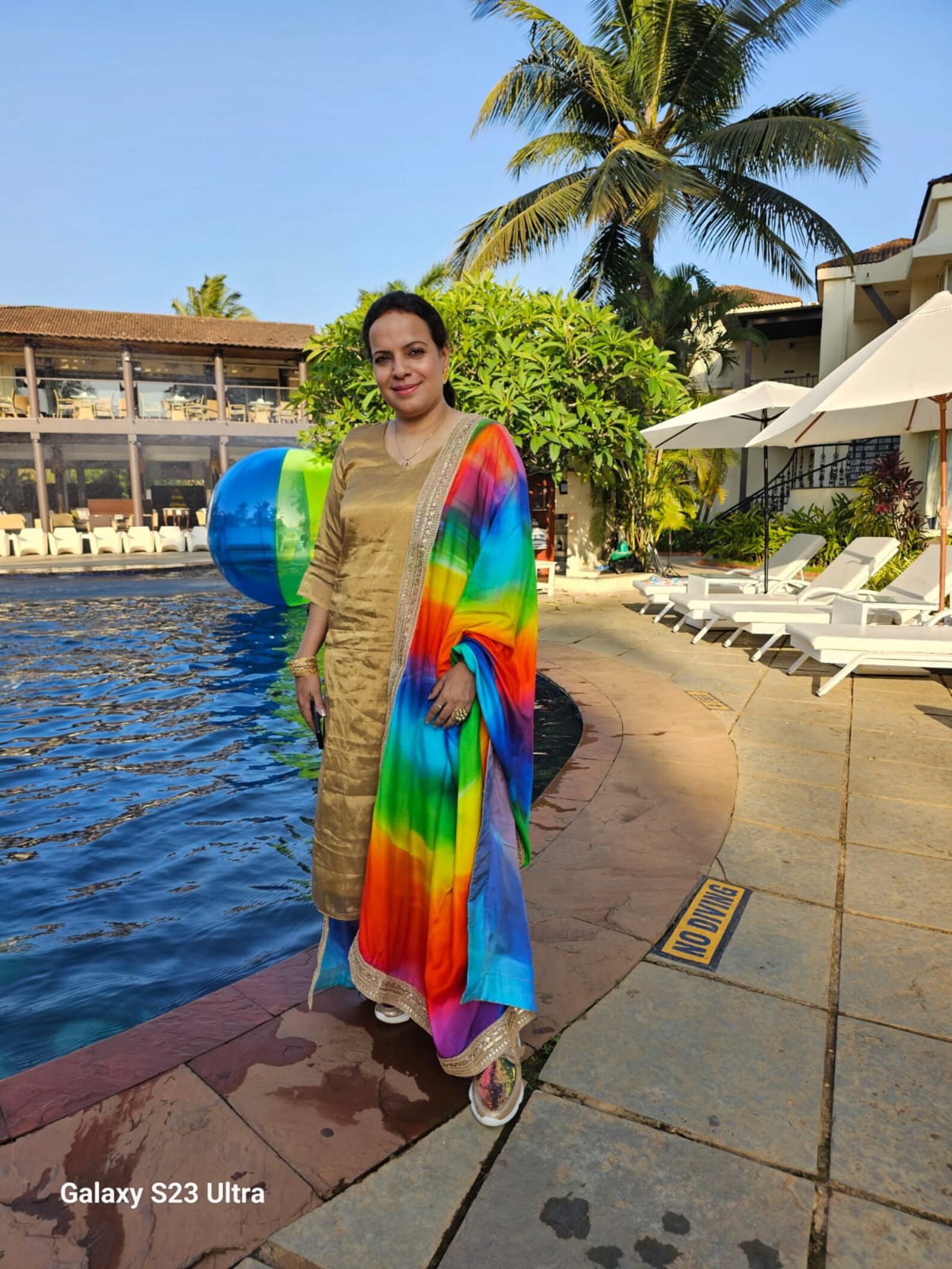 Rainbow Color Satin // Silk Dupatta//gold Embroidery - Etsy