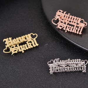 customized name brooch