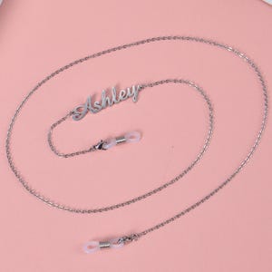 Personalized Name Glasses Chain: Adjustable Eyeglass Holder Necklace