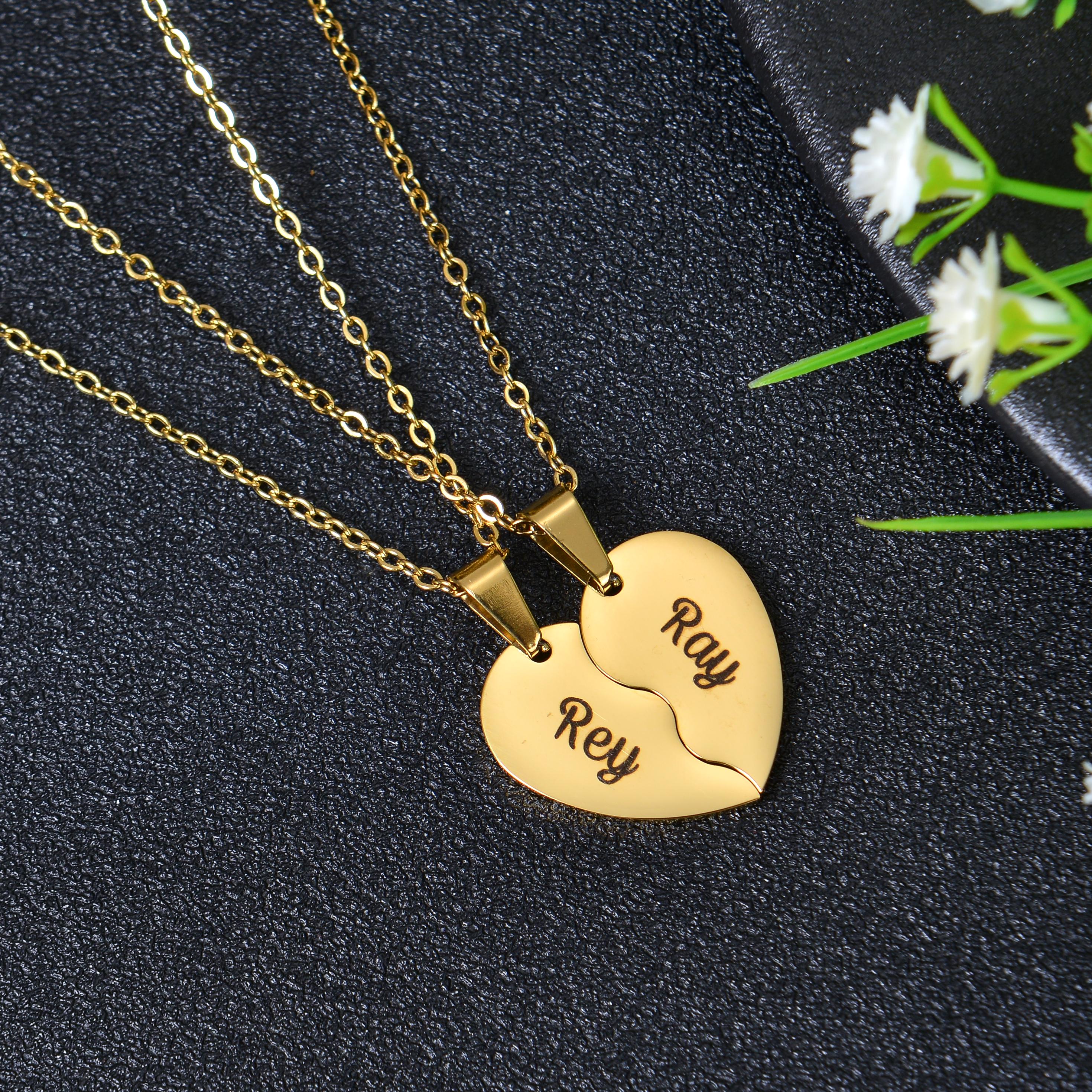 Split Heart Necklace