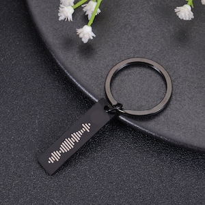 Personalized Spotify Code Keychain: Engraved Music Scan Keyring - Etsy