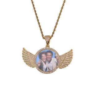 angel wing necklace diamond