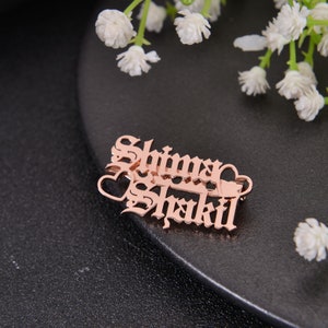 personalized name brooch pins