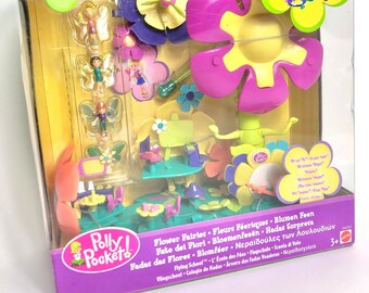 Versiegelte Vintage Polly Pocket Flugschule Blumen Feen 100