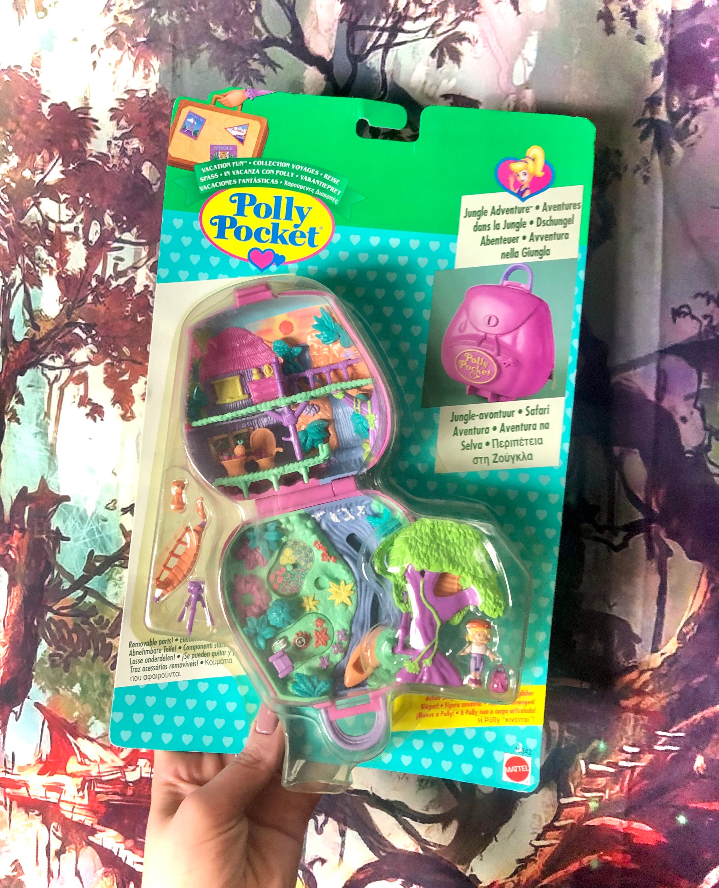 pollypocket◆ポーリーポケット◆ 1996年ヴィンテージ◆新品未開封 Sealed Vintage Polly Pocket Jungle Adventure 100 % Complete