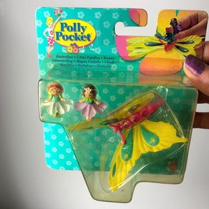 Vintage Sealed Polly Pocket Butterflyer Polly Pocket 1996 Rare Polly Pocket Bluebird Toys  #980081