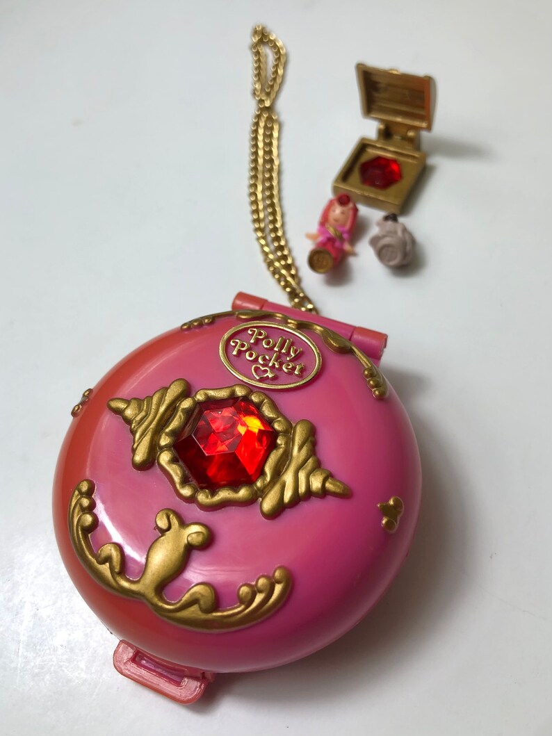 Collier Polly Pocket Bluebird Pretty Present Locket - 1992 - Vintage #geektradepp