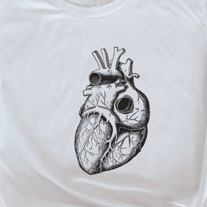 Heart Anatomy Shirt, Anatomical Heart Tee, Heart T-shirt, Cardiac Nurse, Physical Therapist, Cardiologist, Cardiology