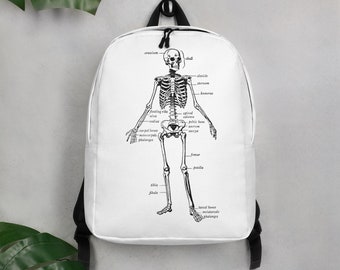 Mistrzostwo Anatomiczne: Plecak z etykietą szkieletu dla entuzjastów nauki