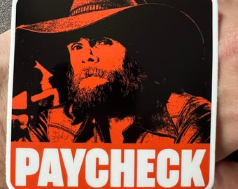 Johnny Paycheck Sticker