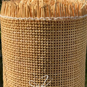 OFF PRICE- Natural Radio Rattan Cane Webbing DIY-Premium Square webbing for furniturer, interior design image 1