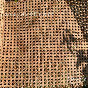 Dark Brown Rattan Cane Webbing Roll Cane for DIY Natural Ratan, Cane Mesh Up Cycling Rattan Furniture