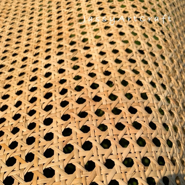 Rattan Cane Webbing Roll-FLASH SALE- Natural Hexagon Cane webbing for furniture