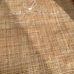OFF PRICE- Natural Radio Rattan Cane Webbing DIY-Premium Square webbing for furniturer, interior design image 6