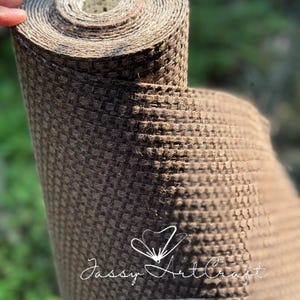 Chocolate Brown Natural Raffia Wallpaper – Handmade Textured Grasscloth Wallcovering for Modern Home Decor