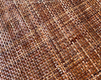 Dark Brown Rattan Cane Webbing – Natural Radio Weave for Vintage Radios, Furniture DIY Crafts