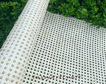 Rattan Cane Webbing Roll Bleached Hexagon | White/Cream Color | Perfect for your DIY project