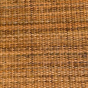 Fita de vime marrom escuro - Malha de rattan tecida à mão, projeto faça você mesmo