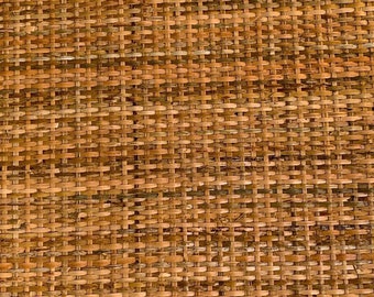 Fita de vime marrom escuro - Malha de rattan tecida à mão, projeto faça você mesmo