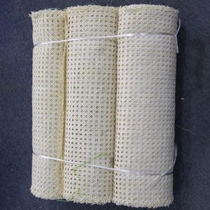 Natural Rattan Cane Webbing - Handmade Hexagon Pattern Material image 2