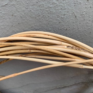 Kit met natuurlijk rotan, donkerbruine spline, stoelweefsel (6 mm)