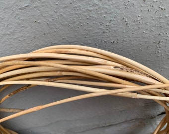 Natürliches Rattan Caning Kit, dunkelbraunes Spline, Stuhlgeflecht Material (6 mm)