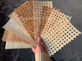 20 Samples Rattan Cane Webbing for DIY Interiors Furniture Improving- DIY project product logo
