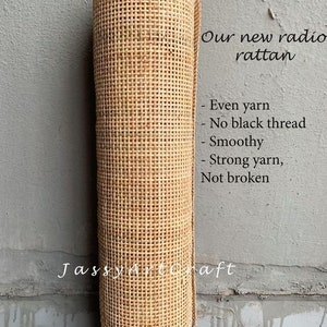 Cane Webbing for DIY-Premium Natural Radio rattan cane webbing Sell by Feet Furniture Decoration image 5