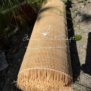 OFF PRICE- Natural Radio Rattan Cane Webbing DIY-Premium Square webbing for furniturer, interior design image 13
