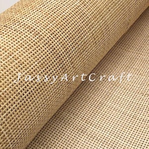 BEST PRICE- Premium Natural Radio Rattan Cane Webbing for DIY-Premium Square webbing for furniturer, interior design
