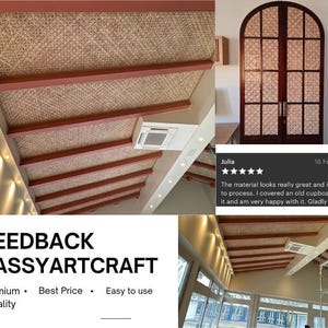 Rhombic Pattern Rattan Cane Webbing-OEM Customized Color-Perfect for Restaurant, Coffee Shop, Homestay, Hotel, ect image 8