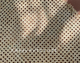 Rolo de fita de rattan hexagonal creme | Venda por metro
