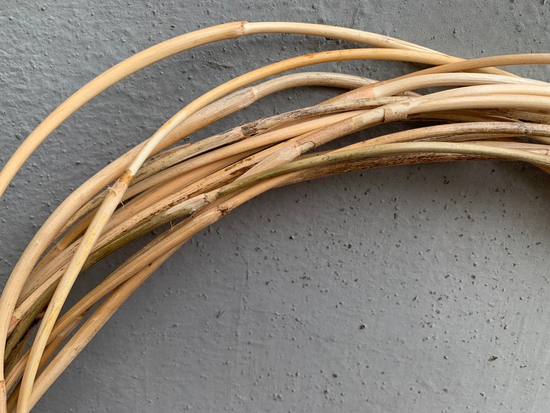 Natural Rattan Caning Kit, Dark Brown Spline, Chair Weaving Material ...