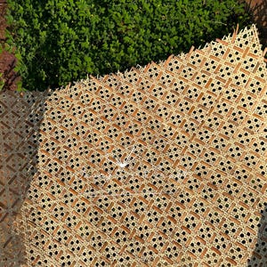 Rhombic Pattern Rattan Cane Webbing-OEM Customized Color-Perfect for Restaurant, Coffee Shop, Homestay, Hotel, ect image 4