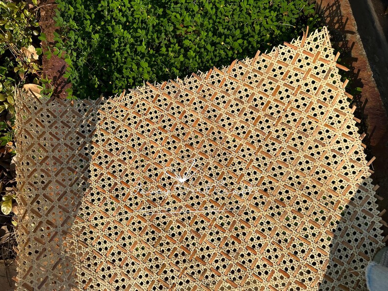 Rhombic Pattern Rattan Cane Webbing-OEM Customized Color-Perfect for Restaurant, Coffee Shop, Homestay, Hotel, ect image 4