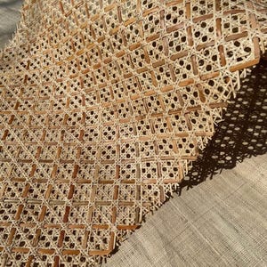 Rhombic Pattern Rattan Cane Webbing-OEM Customized Color-Perfect for Restaurant, Coffee Shop, Homestay, Hotel, ect image 3