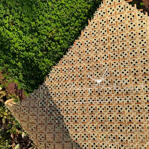 Rhombic Pattern Rattan Cane Webbing-OEM Customized Color-Perfect for Restaurant, Coffee Shop, Homestay, Hotel, ect image 7