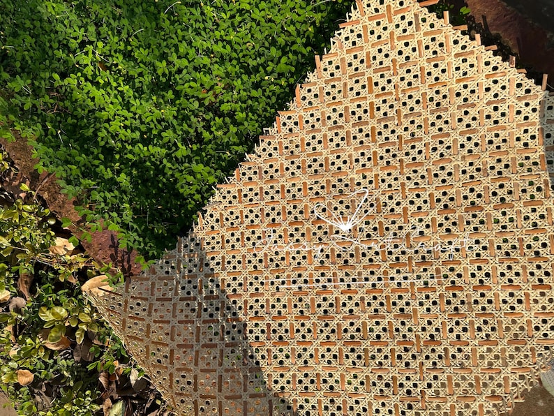 Rhombic Pattern Rattan Cane Webbing-OEM Customized Color-Perfect for Restaurant, Coffee Shop, Homestay, Hotel, ect image 7