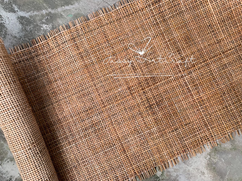 Rattan Webbing Cane Dark Brown Natural Radio | Ideal for Vintage Square Weave, DIY Furniture image 3