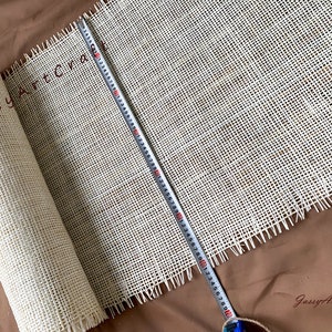 Thinner Bleached /Cream Rattan Cane Square Webbing (Radio Weave) Cane for DIY