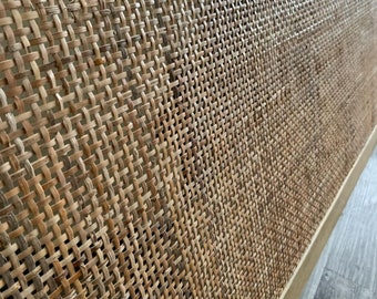 Darkest Brown Natural Rattan Cane Webbing, Square Radio Weave Cane for DIY project