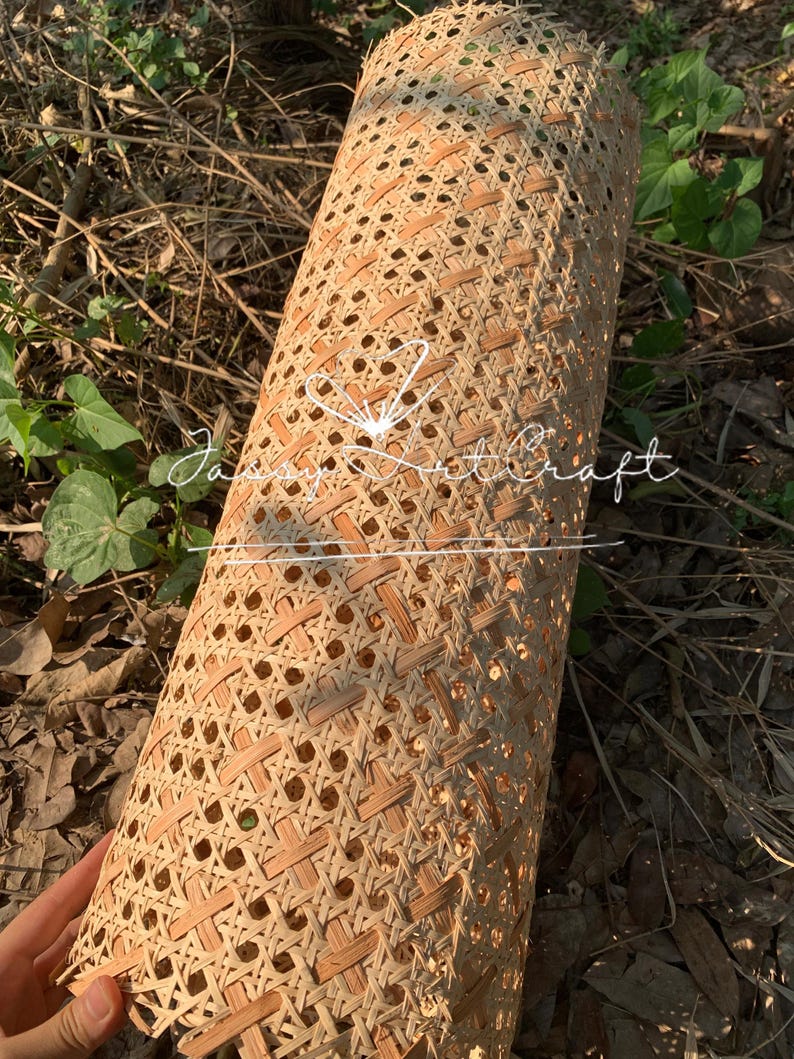 Rhombic Pattern Rattan Cane Webbing-OEM Customized Color-Perfect for Restaurant, Coffee Shop, Homestay, Hotel, ect image 10
