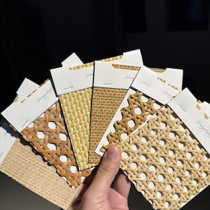20 Samples Rattan Cane Webbing for DIY Interiors Furniture Improving- DIY project image 2