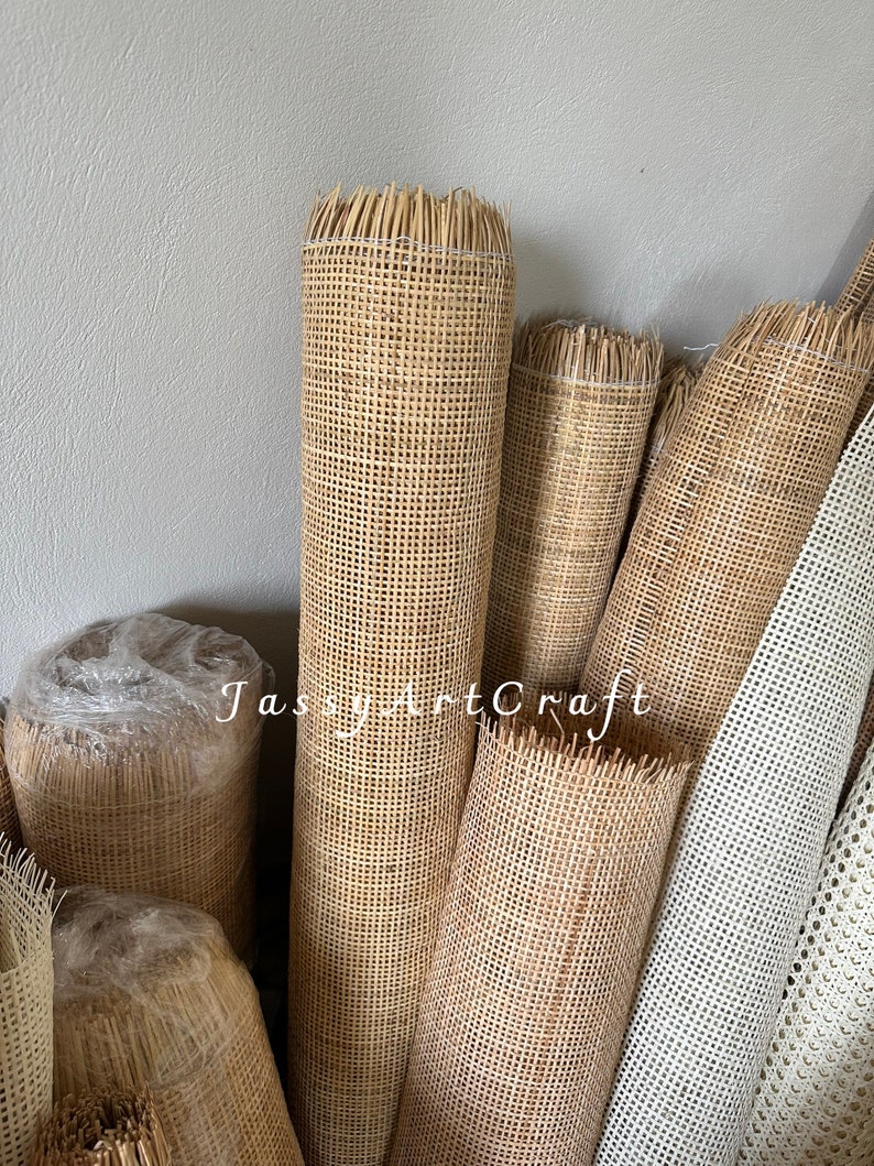 Cane Webbing for DIY-Premium Natural Radio rattan cane webbing Sell by Feet Furniture Decoration image 10