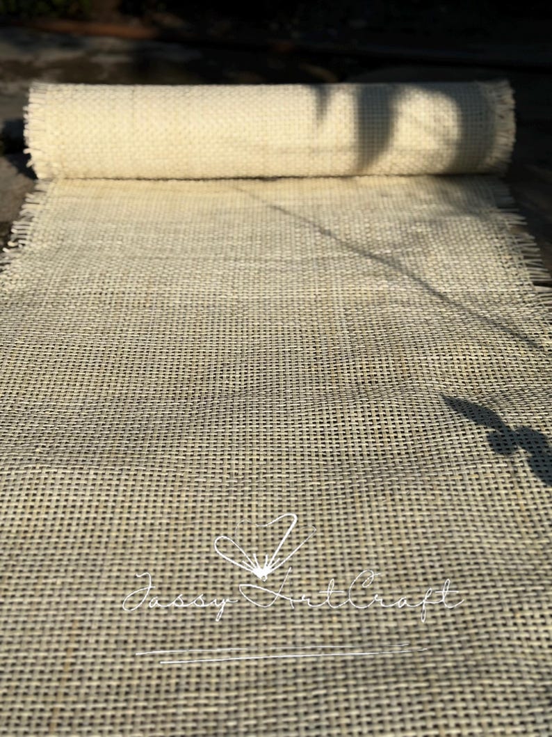 Radio Rattan Cane Webbing Roll for DIY project- Bleached cane fabric, Furniture Restoration & Crafts image 4