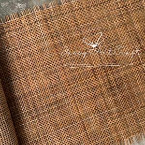 Rattan Webbing Cane Dark Brown Natural Radio | Ideal for Vintage Square Weave, DIY Furniture image 5
